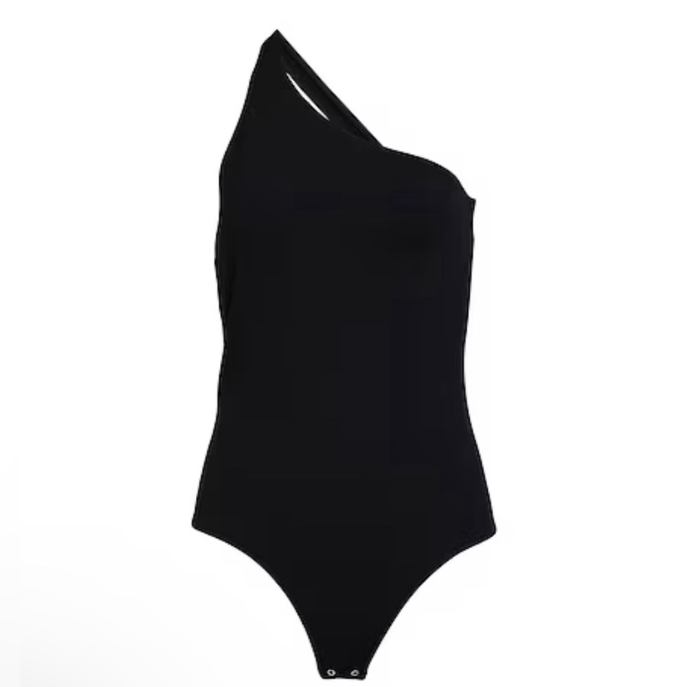 Alexander McQueen NWT One Shoulder Bodysuit Black size 46 (A-8) - Picture 3 of 16